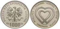 1.000 złotych 1985, PRÓBA Pomnik - Szpital Centr
