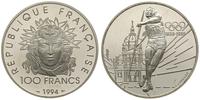 100 franków 1994, Olimpiada 1996 - Rzut oszczepe