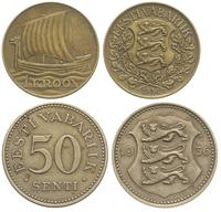 lot 50 centów i 1 korona 1934/36, 50 centów 1936