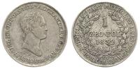1 złoty 1832/KG, Warszawa, odmiana z małą głową,