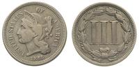 3 centy 1865, patyna