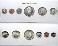 1, 5, 10. 25, 50 centów i dolar 1967, zestaw roc