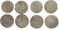 zestaw monet XIV-XVI w, półgrosz Władysława Jagi