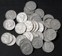 srebro lokacyjne 34 x 1/2 dolara różne lata , ra