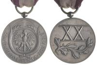 srebrny medal "Za Długoletnią Służbę (XX)", sreb