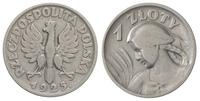 1 złoty 1925, Londyn, Głowa kobiety - kropka po 