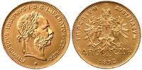 4 floreny=10 forintów 1892, nowe bicie, złoto 3.