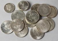 srebro lokacyjne x 19 monet różne lata, 7x 1 dol