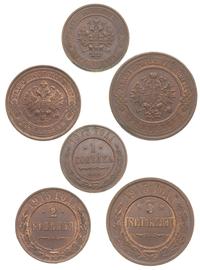 lot: 1, 2 i 3 kopiejki 1913, 1915, Petersburg, 1