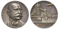 1915 r., srebrny medal wybity z okazji udanego n