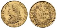 20 lirów 1866, złoto 6.43 g