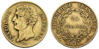 20 franków AN12 (1804) /A, Paryż, złoto 6.35 g