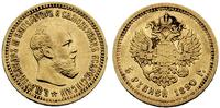 5 rubli 1890, złoto 6.42 g