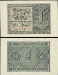1 złoty 1.08.1941, seria BD, wyśmienite, Miłczak