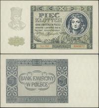 5 złotych 1.08.1941, seria AE, dolny lewy róg le