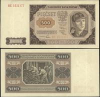 500 złotych 15.07.1948, seria BE, dość ładnie za