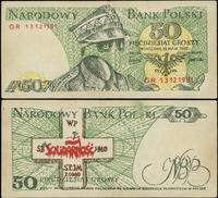50 groszy 13.05.1982, Seria GR, pseudobanknot po