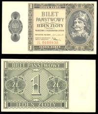1 złoty 1.10.1938, seria IL, pięknie zachowany, 