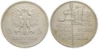 5 złotych 1930, Warszawa, Sztandar, lekko czyszc