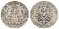 Niemcy, 2 marki, 1876/J