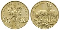 2 złote 1999, Wilki, Nordic-Gold, piękne, Parchi