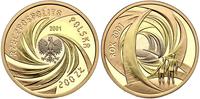 200 złotych 2001, Nowe Millenium, złoto w 3 kolo