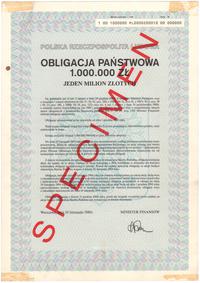 Obligacja Państwowa 1.000.000 złotych,  10.11.19
