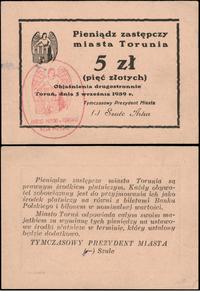 5 złotych 5.09.1939, bardzo rzadkie, Jabł. 4267
