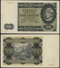 500 złotych 1.03.1940, Ser. A, marginesy lekko p