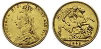 1 funt 1893/M, złoto 7.98 g