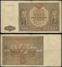 1.000 złotych 15.01.1946, seria K, rzadkie, Miłc