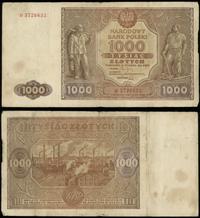 1.000 złotych 15.01.1946, seria D, rzadkie, Miłc