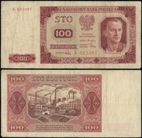 100 złotych 1.07.1948, seria K, rzadka jednolite