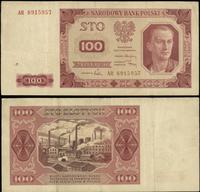 100 złotych 1.07.1948, seria AR, Miłczak 139b