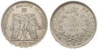 5 franków 1873/A, Paryż, srebro 24.94 g, Gadoury