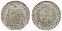 5 franków 1876/A, Paryż, srebro 24.83 g, Gadoury