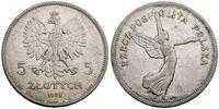 5 złotych 1928, Bruksela, NIKE, bez znaku mennic