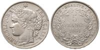 5 franków 1851/A, Paryż, srebro 24.94 g, Gadoury
