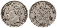 5 franków 1867/BB, Strasburg, srebro 24.94 g, ni