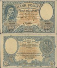 100 złotych 28.02.1919, seria S.C., przebarwiony