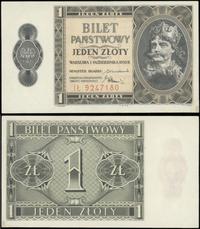 1 złoty 1.10.1938, seria IŁ, naprawiany dolny pr
