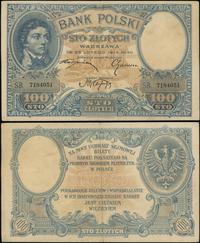 100 złotych 28.02.1919, seria S.B., przebarwiony