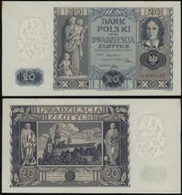 20 złotych 11.11.1936, seria DK, przebarwienia n
