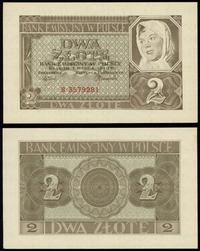 2 złote 1.03.1940, seria B, rzadki banknot, bard