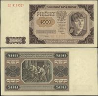 500 złotych 1.07.1948, seria BE, trochę nieśwież