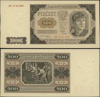500 złotych 1.07.1948, seria AC, pięknie zachowa
