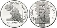 5.000 lirów 2001, srebro 17.93 g, wybita stemple