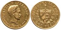 2 peso 1916, złoto 3.30 g
