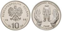 10 złotych 1998, Warszawa, 50. Rocznica Przyjęci