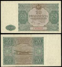 20 złotych 15.05.1946, seria E 6739222, Miłczak 
